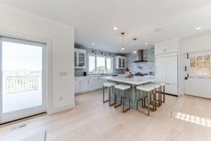 Image of the kitchen in a 2-story colonial style home in Dennis, MA.