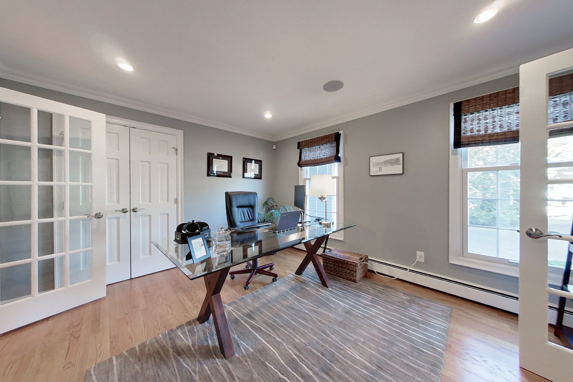 Image of the home office in a 2-story colonial style home in North Attleboro, MA.