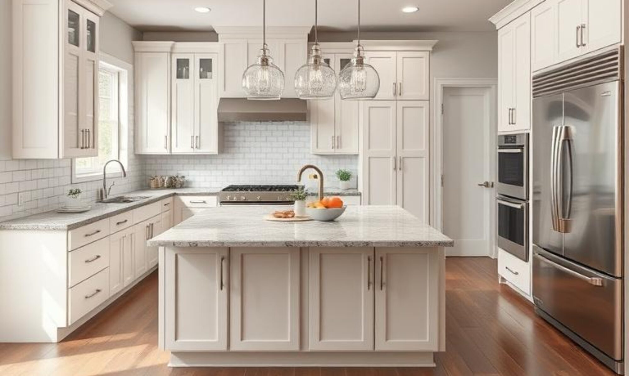 Staged kitchen